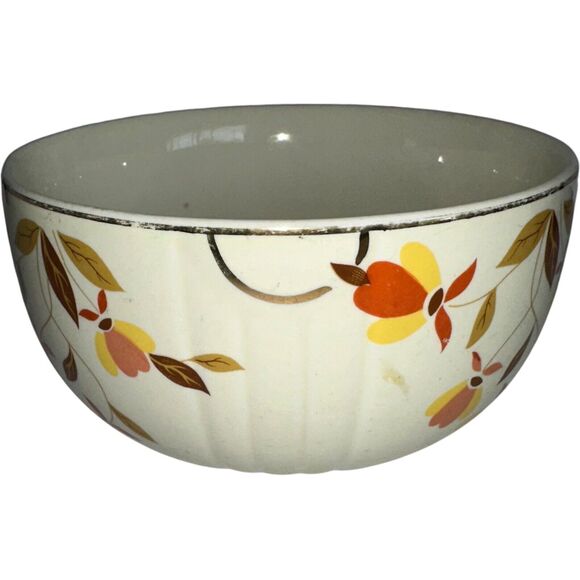 Hall's Superior Jewel 6.5” Porcelain Tea Autumn Leaf Vintage Bowl - Picture 10 of 13